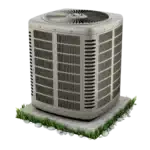 AC unit grass