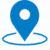 Blue map pointer